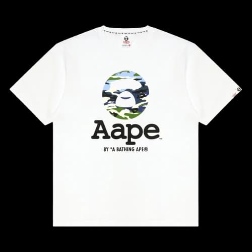 AAPE Camo Logo Tee 'White'