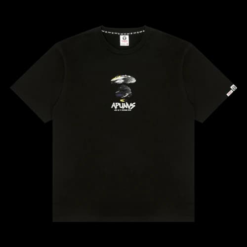 AAPE AAPEUNVS Unvs Graphic Tee 'Black'
