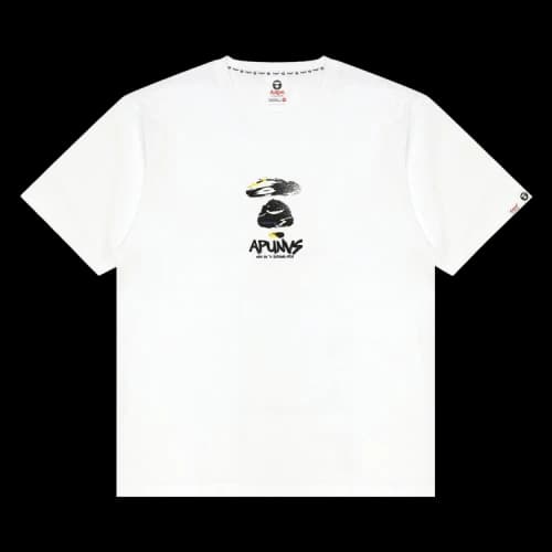 AAPE AAPEUNVS Unvs Graphic Tee 'White'