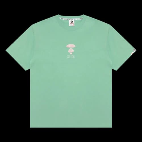 AAPE AAPEUNVS Unvs Graphic Tee 'Green/Grey'