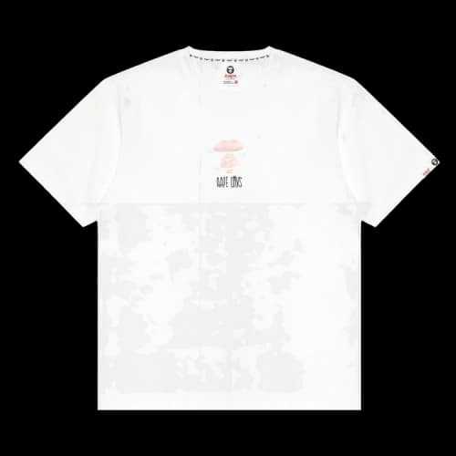 AAPE AAPEUNVS Unvs Graphic Tee 'White'