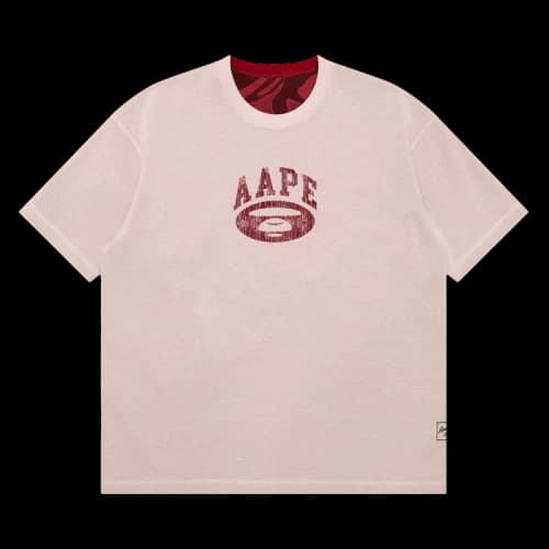 AAPE Moonface Logo Tee 'Ivory'