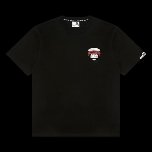 AAPE AAPEUNVS Unvs Graphic Tee 'Black'