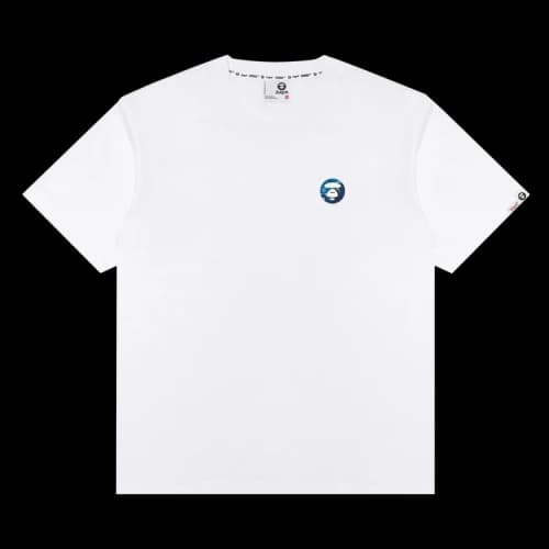 AAPE Moonface Logo Tee 'White'