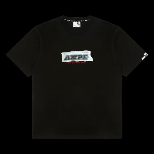 AAPE AAPEUNVS Unvs Graphic Tee 'Black'