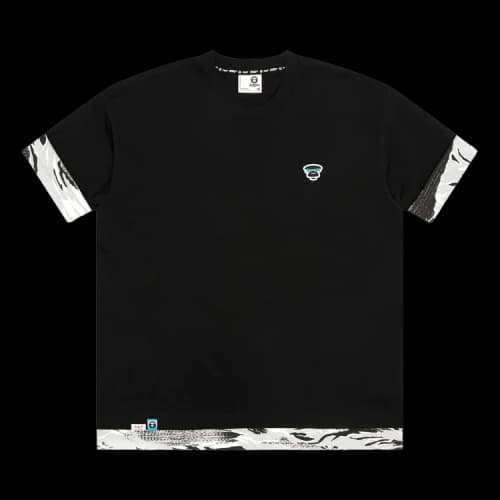AAPE Moonface Logo Tee 'Black'