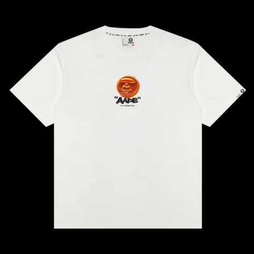 AAPE AAPENOW Moonface Graphic Tee 'White'