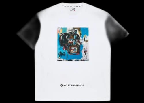 BAPE x Jean Michel Basquiat #1 Tee Black