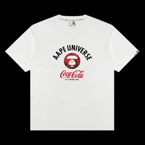 AAPE x Coca Cola Unvs Graphic Tee 'White'