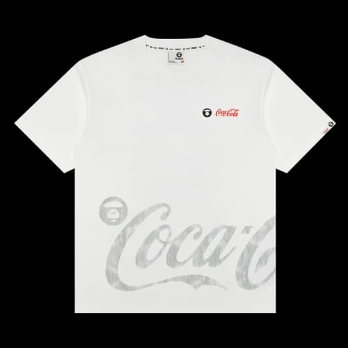 AAPE x Coca Cola Graphic Tee 'White'