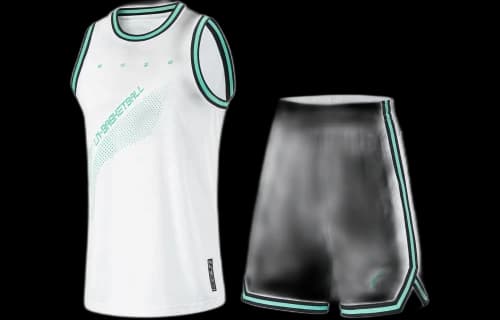 Li-Ning CBA Logo Basketball Suit 'White Green'
