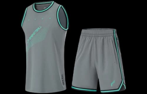 Li-Ning CBA Logo Basketball Suit 'Grey Green'