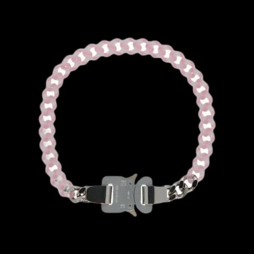 1017 ALYX 9SM Nylon And Metal Chain Necklace 'Pink'