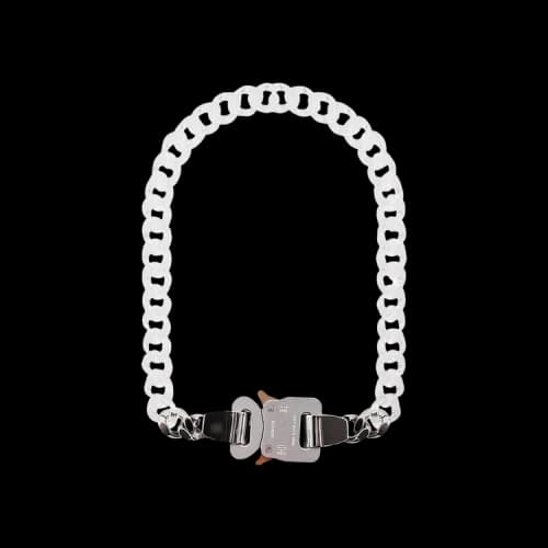 1017 ALYX 9SM Nylon And Metal Chain Necklace 'Transparent'