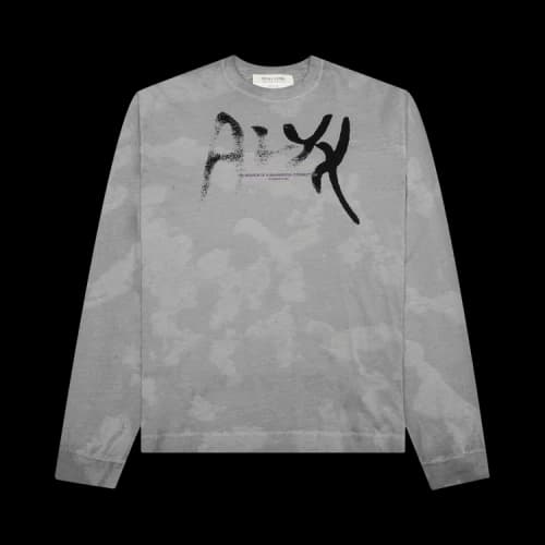 1017 ALYX 9SM Meaning Connection Treated Long-Sleeve Tee 'Light Grey'