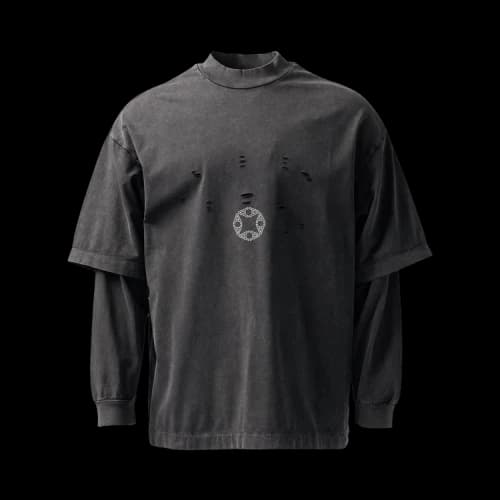 1017 ALYX 9SM Double Sleeve Logo T-Shirt 'Washed Black'