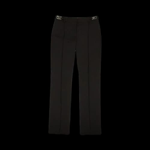 1017 ALYX 9SM Double Buckle Pintuck Straight Leg Trousers 'Black'