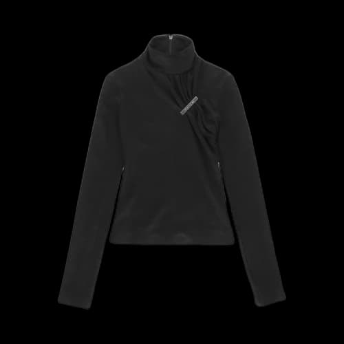 1017 ALYX 9SM Long-Sleeve Ruched Top 'Black'