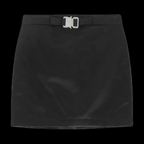 1017 ALYX 9SM Buckle Nylon Satin Skirt 'Black'