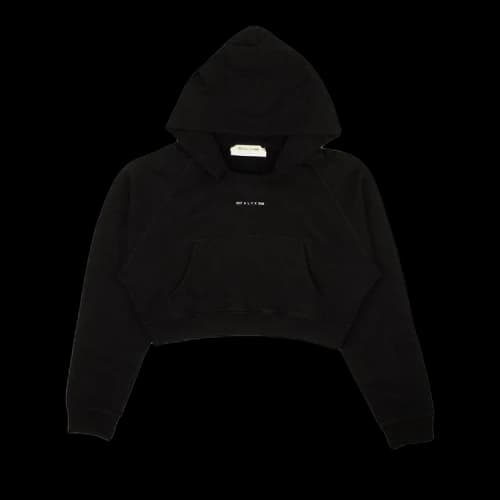 1017 ALYX 9SM Collection Logo Cropped Sweatshirt 'Black'