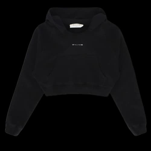 1017 ALYX 9SM Collection Logo Cropped Sweatshirt 'Black'