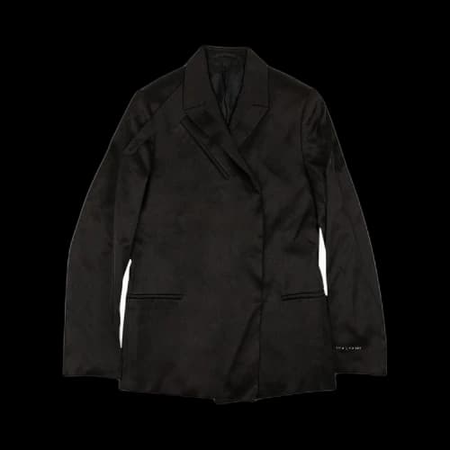 1017 ALYX 9SM Double Breasted Metal Logo Blazer Jacket 'Black'