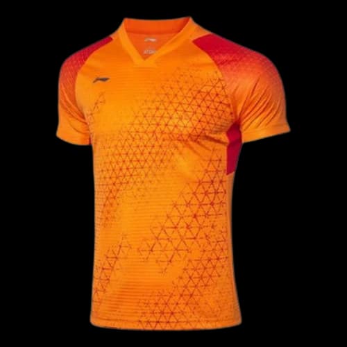 Li-Ning Badminton Series Sweat Absorbing Cozy Short Sleeve Orange