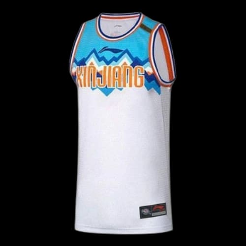 Li-Ning x CBA Xinjiang Flying Tiger Jersey 'White Blue'