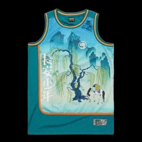Li-Ning x BADFIVE Graphic Printed Jersey 'Teal Multi'