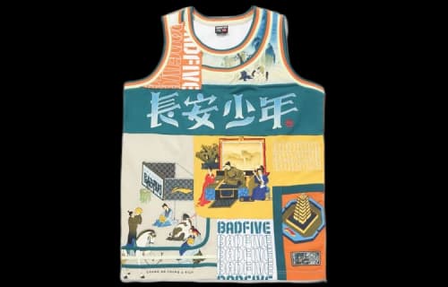 Li-Ning BadFive Changan Boys Graphic Basketball Jersey 'Multi-Color'