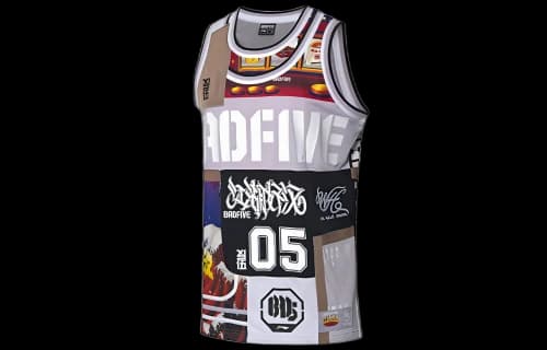 Li-Ning x CBA Badfive Shanghai Sharks Jersey 'Grey Multi'
