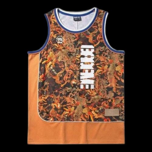 Li-Ning BadFive Graphic Basketball Jersey 'Orange Multi'
