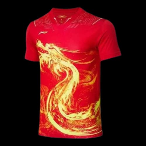 Li-Ning 32th Tokyo Olympics Table Tennis Jersey 'Red Yellow'