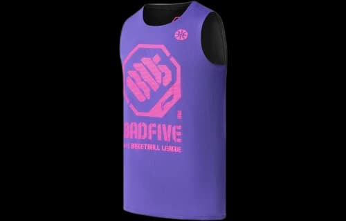 Li-Ning x Jon Burgerman BadFive Reversible Basketball Jersey 'Purple Pink'