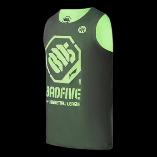 Li-Ning x Jon Burgerman BadFive Reversible Basketball Jersey 'Army Green'