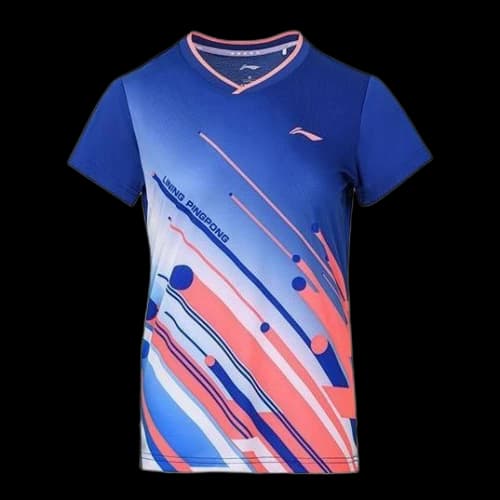 Li-Ning SS22 Table Tennis Series Casual Sports tournament Quick Dry Short Sleeve 'Blue'