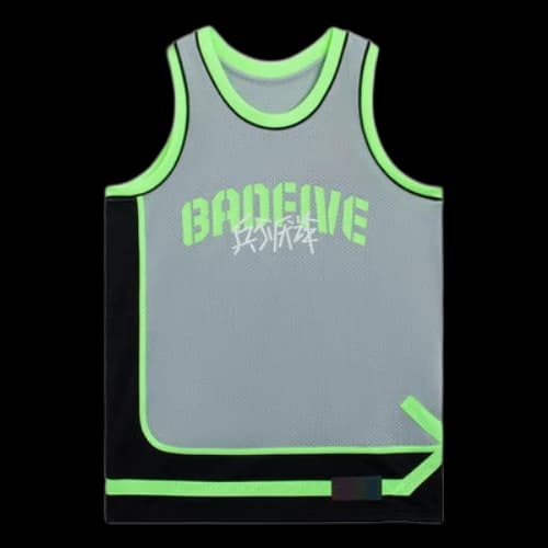 Li-Ning BadFive Cartoon Graphic Basketball Jersey 'Grey Neon Green'