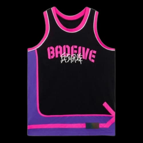 Li-Ning BadFive Cartoon Graphic Basketball Jersey 'Black Pink Purple'