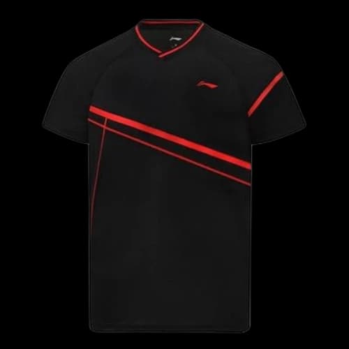 Li-Ning Badminton Series Breathable Training Sports Short Sleeve Couple Style 'Black'