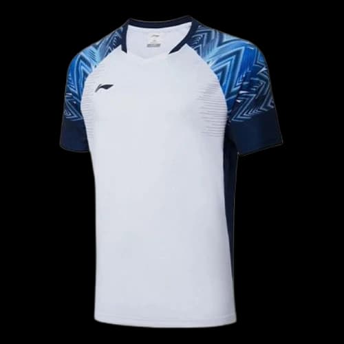Li-Ning Badminton Series Colorblock Sports T-Shirt 'White Blue'