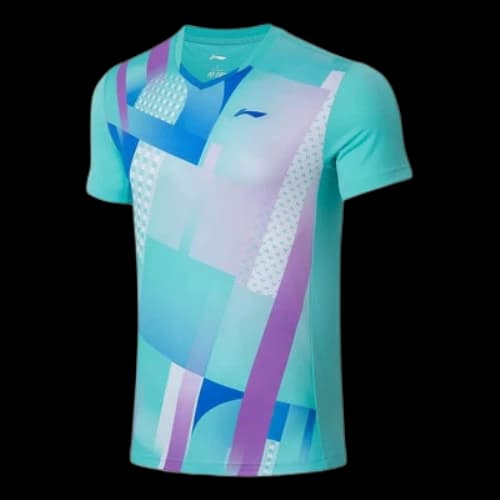 Li-Ning Quick Dry 2022 Spring Badminton Tee 'Aqua Purple'
