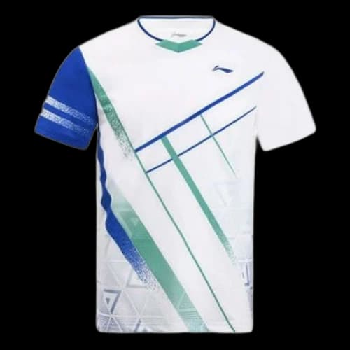 Li-Ning Badminton Series Quick Dry T-Shirt 'White Blue'