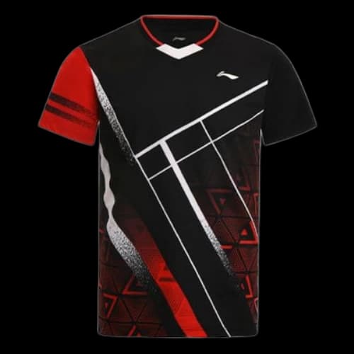 Li-Ning Badminton Series Quick Dry Training tournament Short Sleeve Black