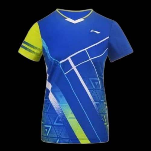 Li-Ning Badminton Series Quick Dry Training Tournament Short Sleeve T-Shirt 'Crystal Blue' (Women's)
