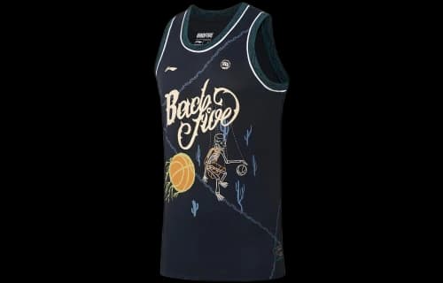 Li-Ning BadFive Graphic Basketball Jersey 'Black'