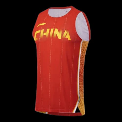 Li-Ning China Graphic Basketball Tank 'Red Yellow'