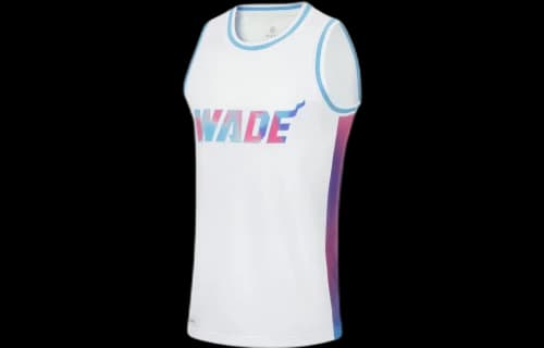 Li-Ning Way Of Wade Graphic Basketball Jersey 'White'