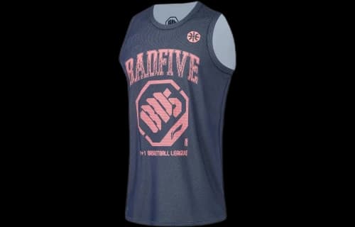 Li-Ning BadFive Graphic Basketball Tank 'Navy Pink'