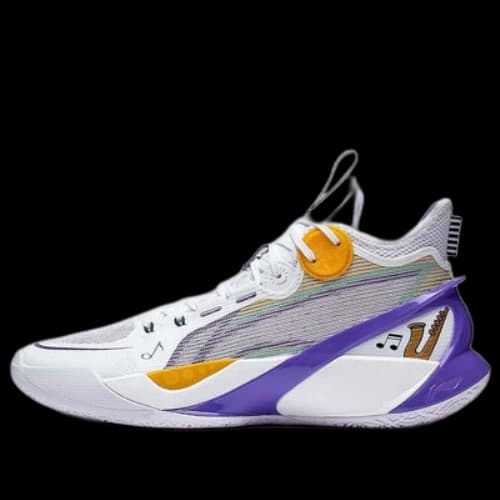 Li-Ning Sonic 10 Ultra Mid 'White Purple Yellow'
