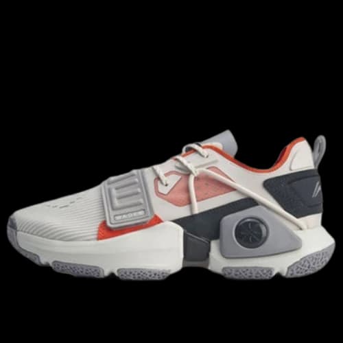 Li-Ning Wowtr Shock Absorption Basketball Shoe 'White Gray'
